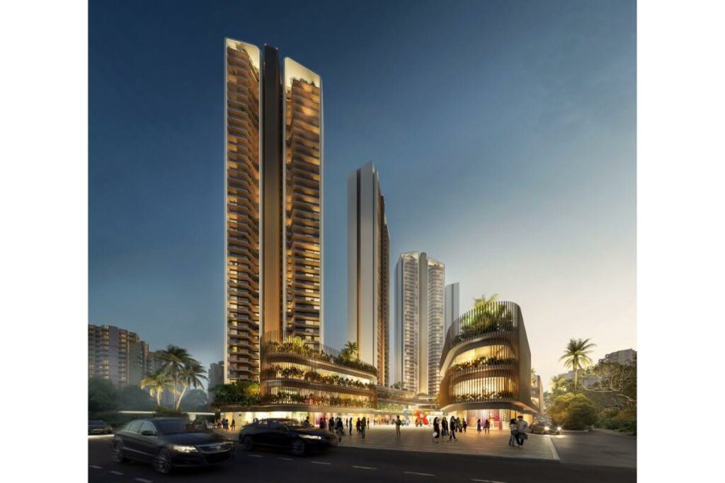 High-rise apartments skyline