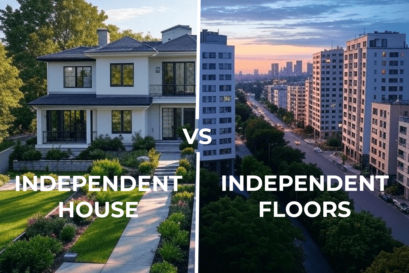 Independent floor vs house comparison