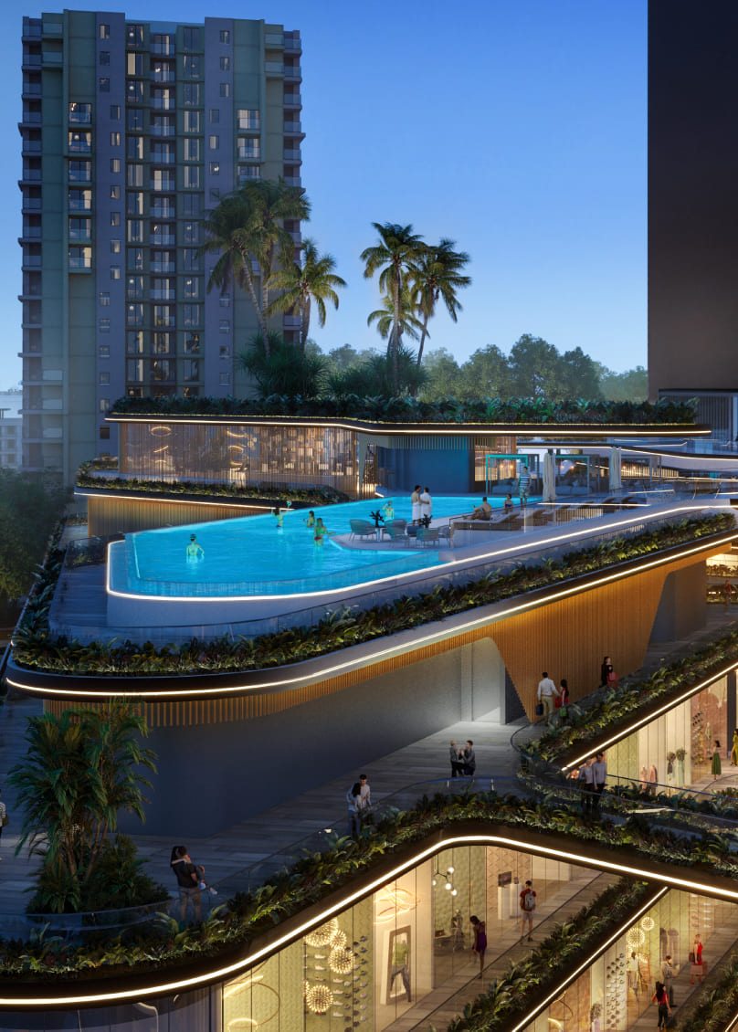 Infinity pool in the property